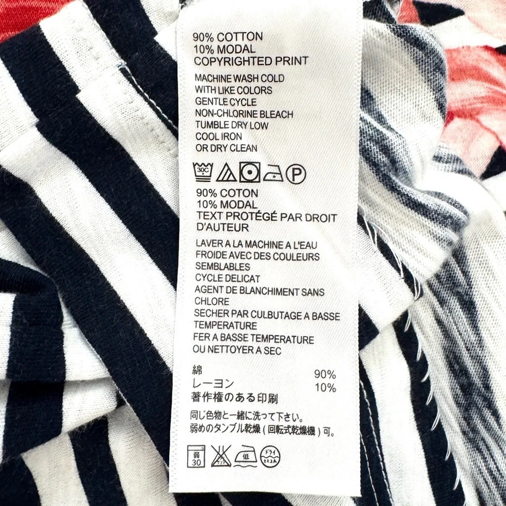 π Tommy Bahama Navy & White Striped Floral Dress - Picture 8 of 10